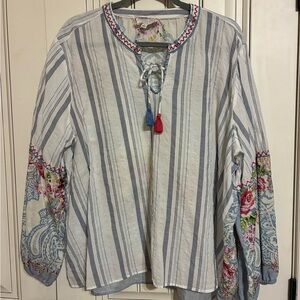 Johnny Was Boho Peasant Top – XL
